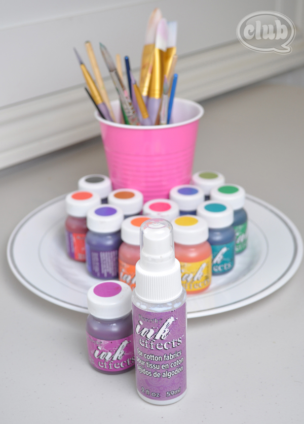 DecoArts Ink Effects paint for slumber party craft idea