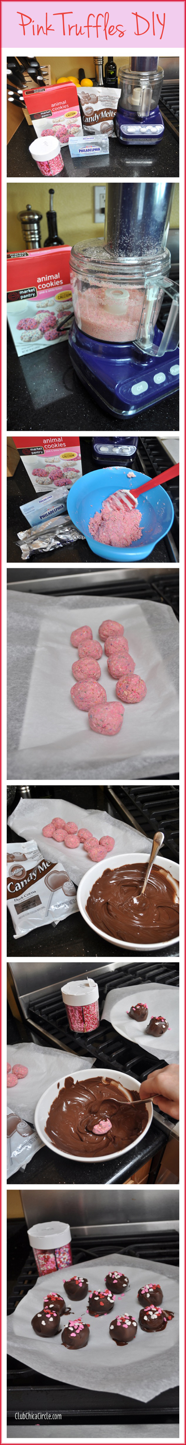 Easy Pink Truffles recipe DIY