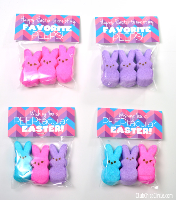 Easter Peeps treat bags @clubchicacircle
