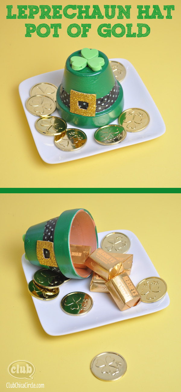 Leprechaun Hat Pot of Gold easy craft idea 2