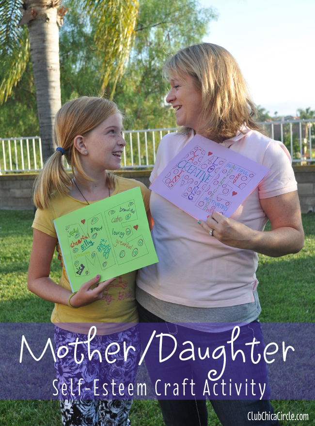 Mother/Daughter Self-esteem Craft Activity Idea