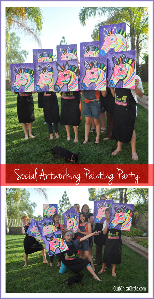 Social Artworking Mother Daughter Painting Party