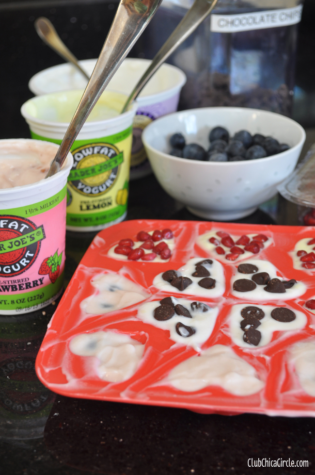 Make your own frozen yogurt shapes