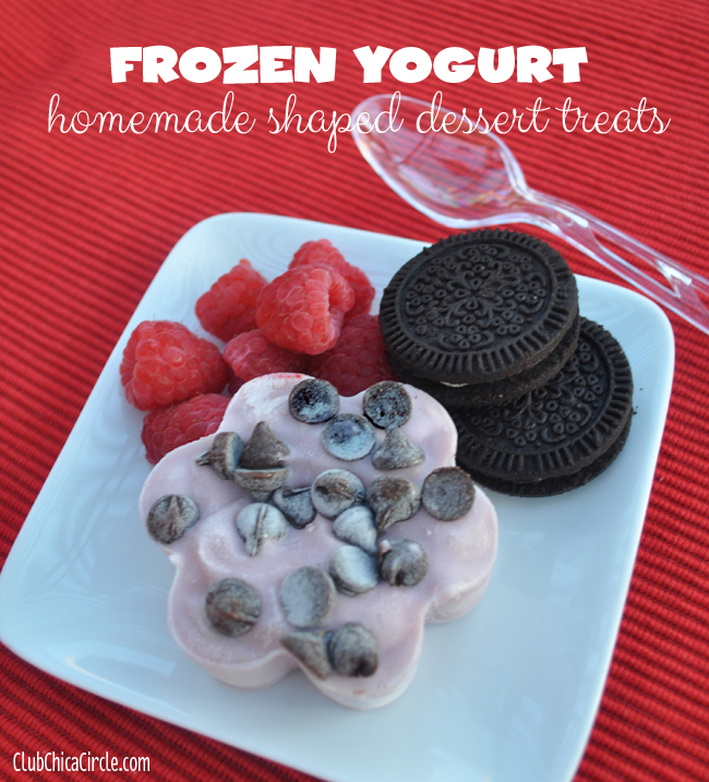 homemade frozen yogurt shaped treats