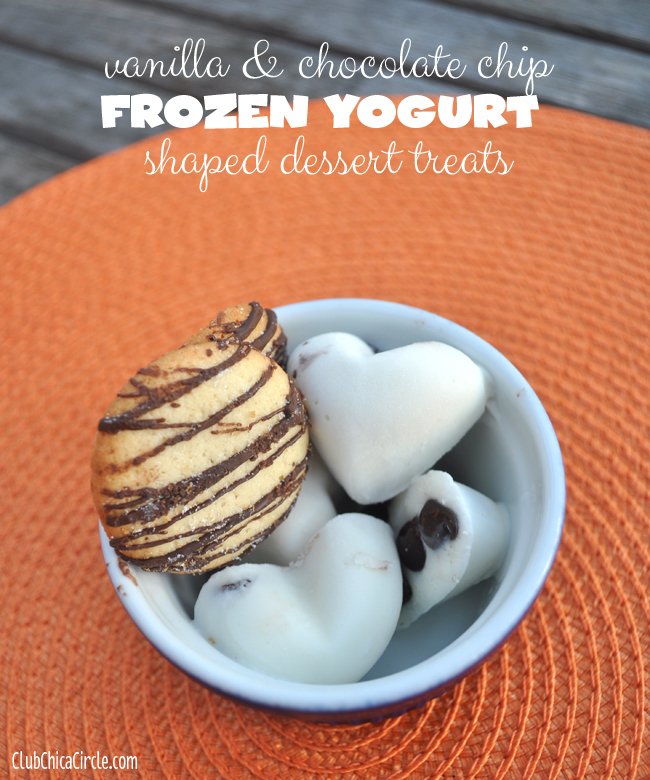 vanilla chocolate chip shaped yogurt treats