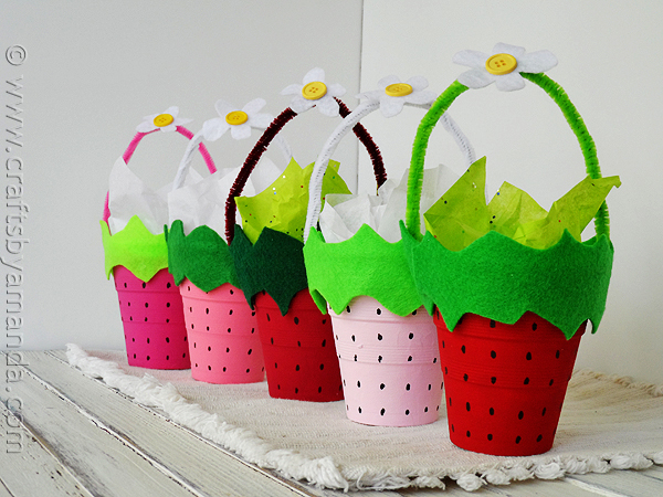 strawberry-cups-craft idea