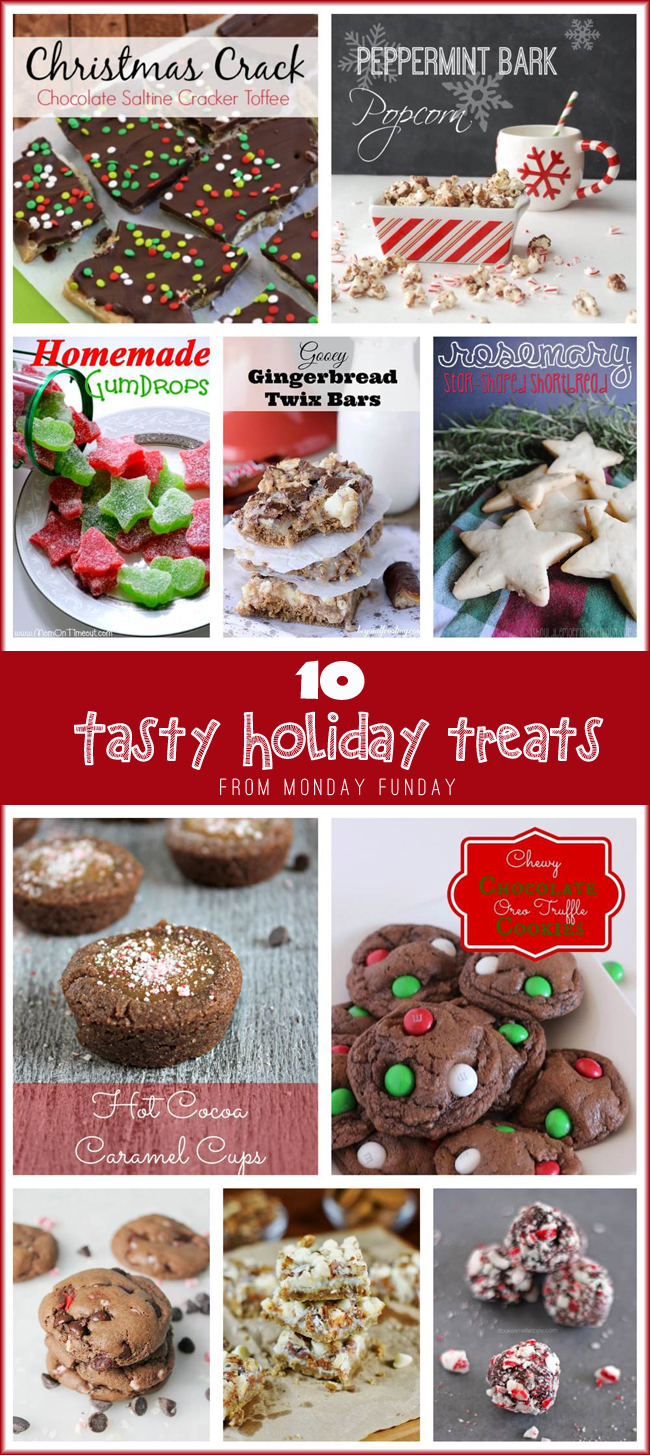 10 Tasty Holiday Treats Round Up from Monday Funday link party