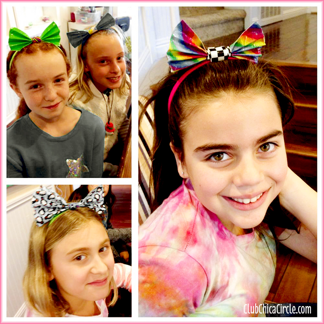 Duct Tape Hair Bows for Tweens @clubchicacircle