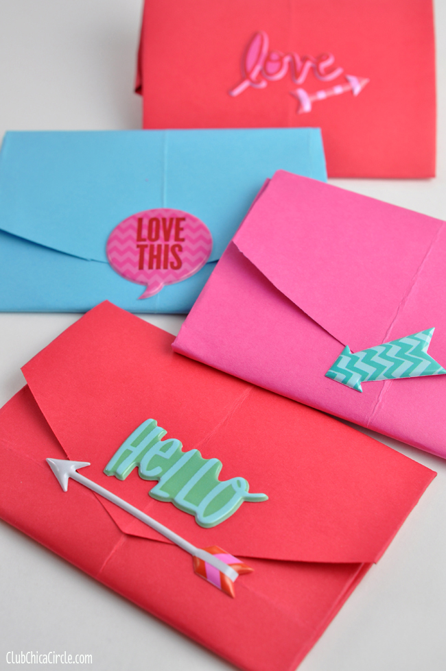 Homemade Envelopes From The Heart Club Chica Circle Where Crafty Is