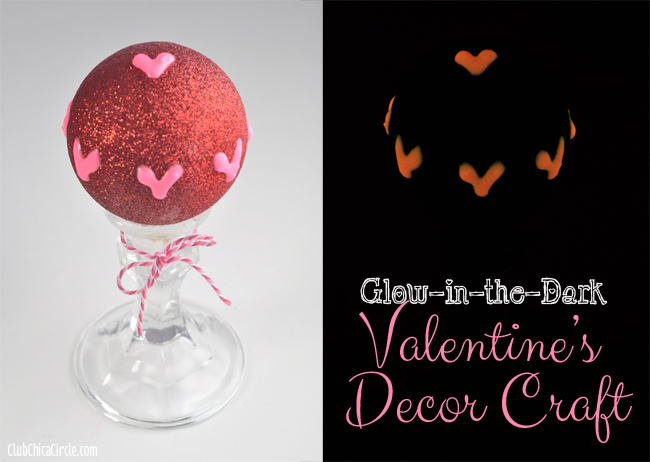 Glow in the Dark Valentine's Craft