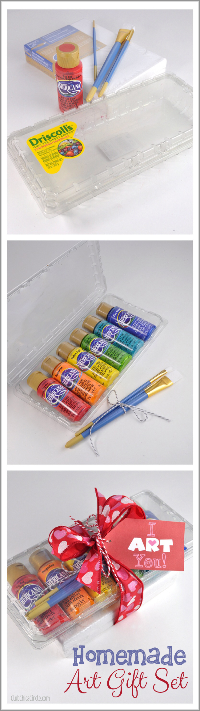 Make your own homemade art gift set for tweens