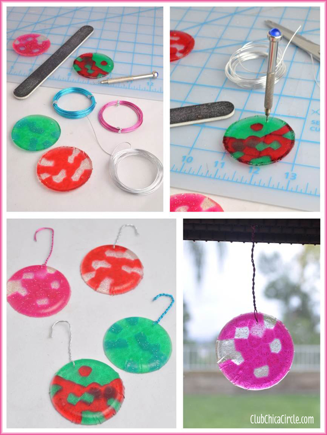 Melted BBQ bead ornaments craft idea copy