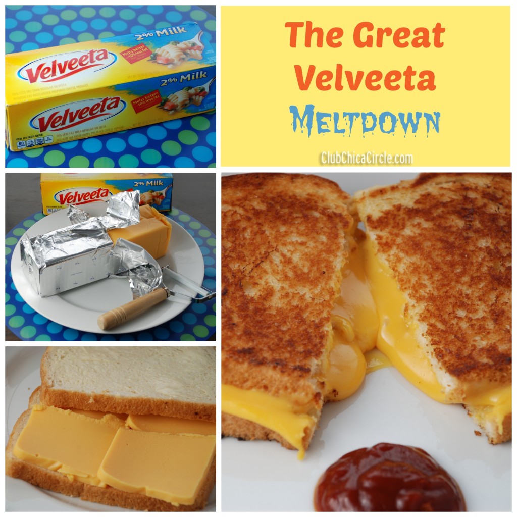The Great Velveeta Meltdown - Perfectly Melty Grilled Cheese Sandwich