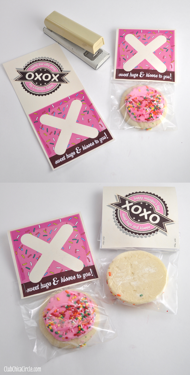 Valentines Cookies Classroom Treat with Free Printable