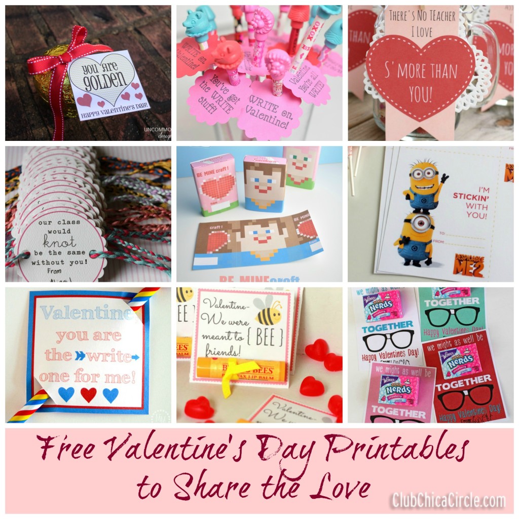 Valentine's Printables to Share the Love