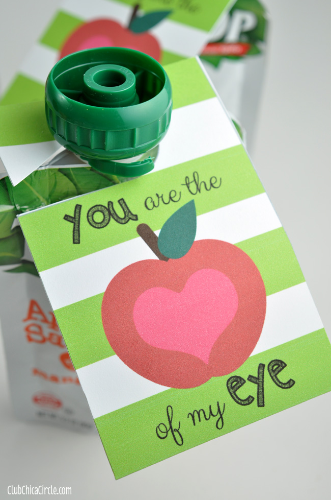 You are the Apple of My Eye Free Printable Tag
