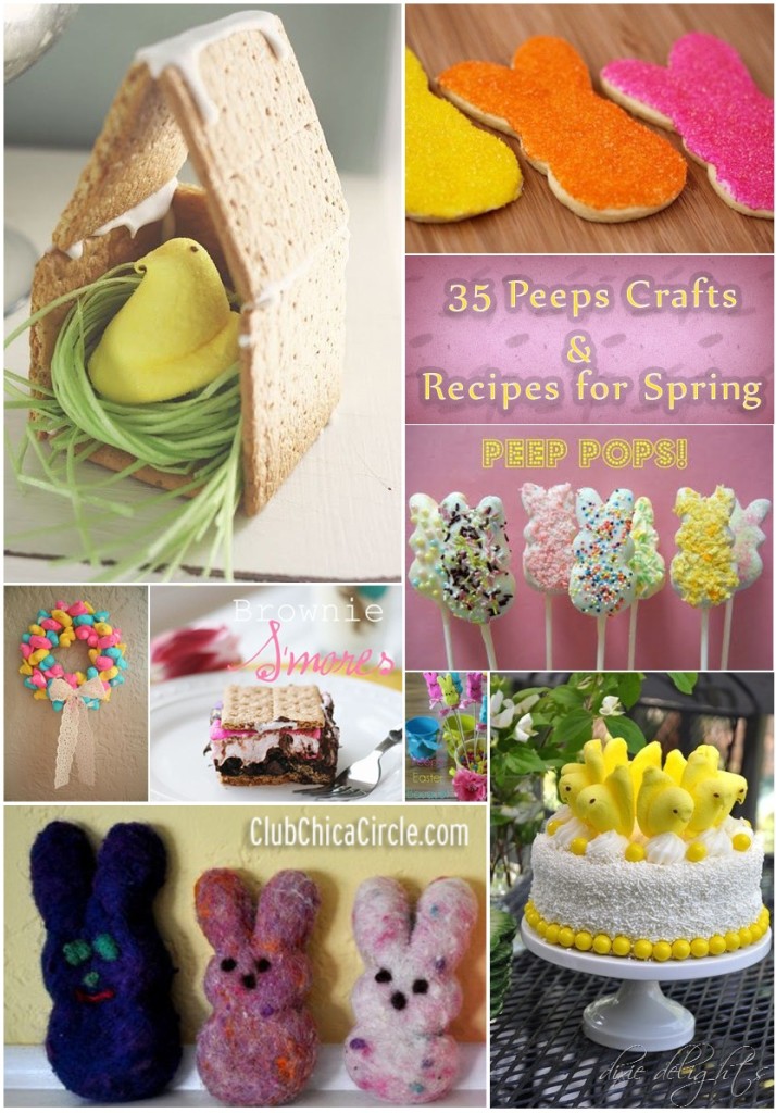 35 Peeps Crafts and Recipes for Spring- WooHoo! Yummy Fun!