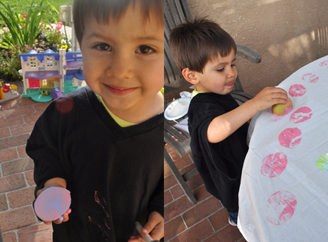Potato Printing Easter Activity for all Ages