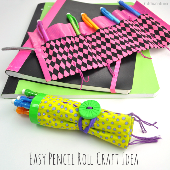 Easy Pencil Roll Craft Idea
