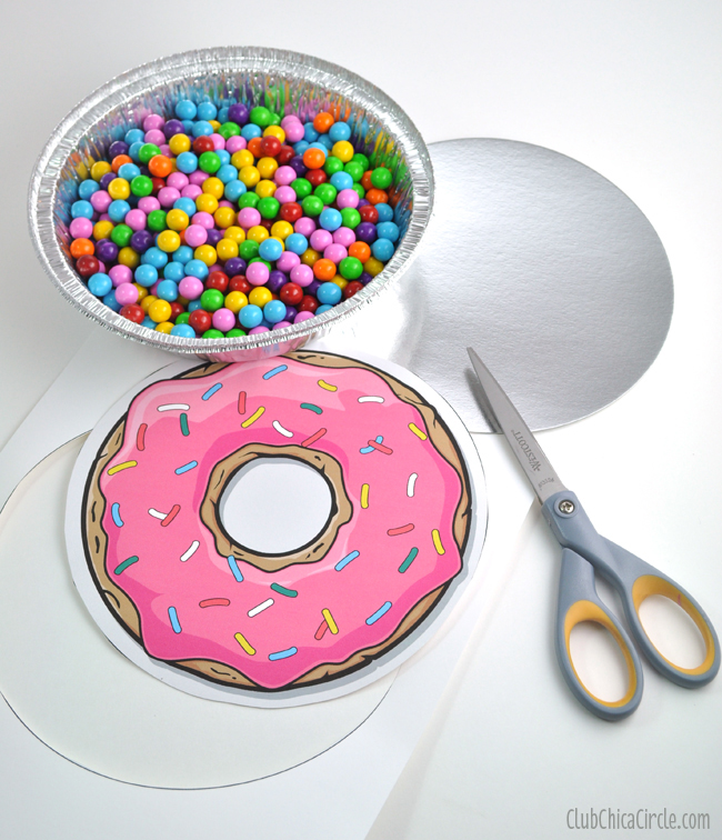Donut Printable for To Go Container Lid and Gift Idea