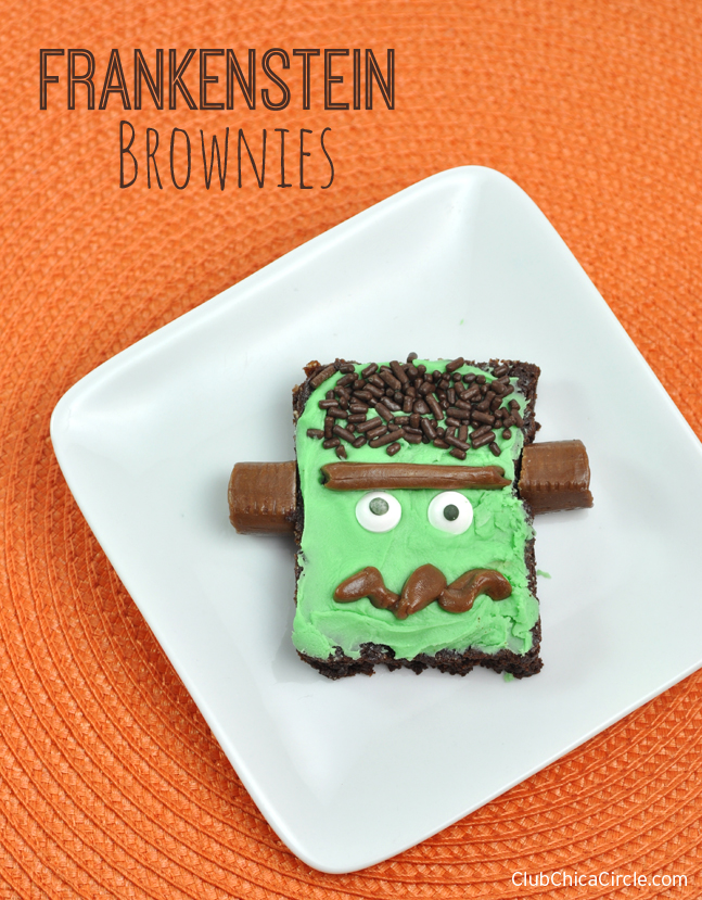 Frankenstein Brownies Easy Halloween Treat