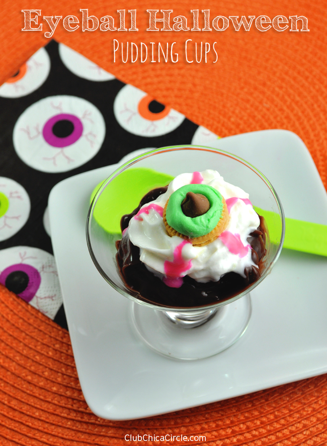 Fun Eyeball Halloween Pudding Cups Dessert Idea