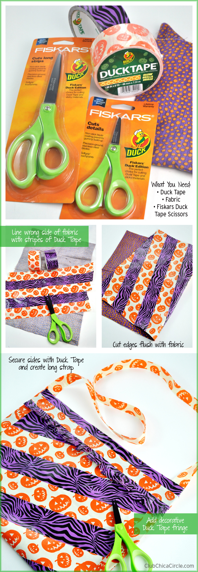 How to make a quick 5 minute Duck Tape bag or purse