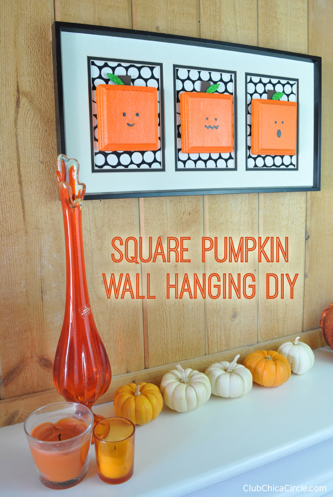 Painted Pumpkins Wall Hanging Easy Craft Idea