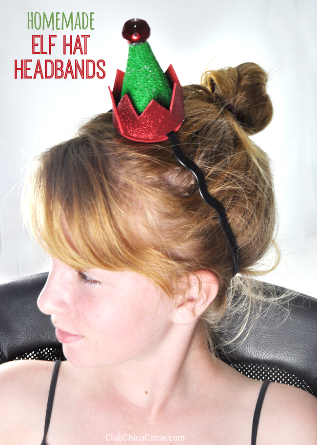 Homemade Elf Hat Headband craft