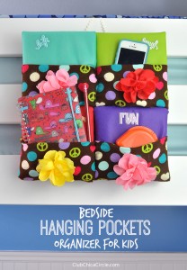 Bedside Hanging Pocket Craft Idea for Kids