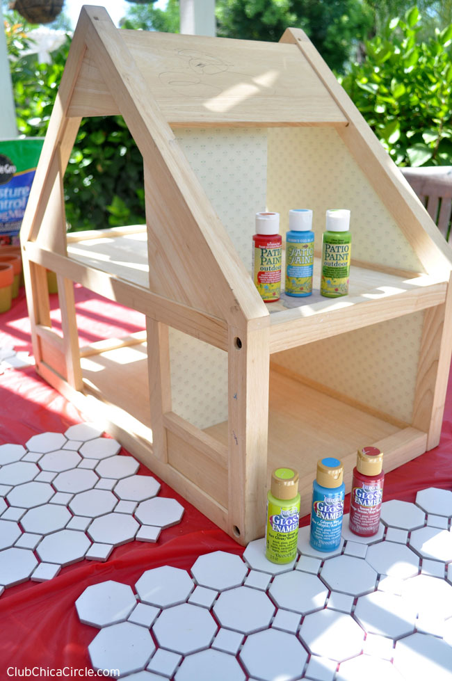 Dollhouse Herb Garden upcycled craft idea