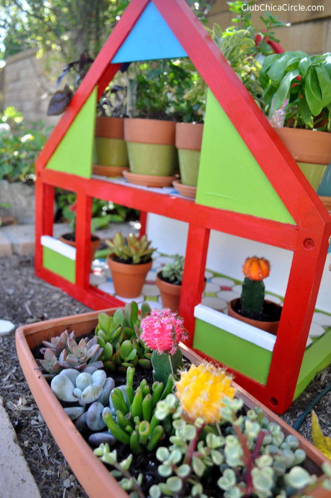 Upcycled Dollhouse Herb Garden Spring Craft DIY