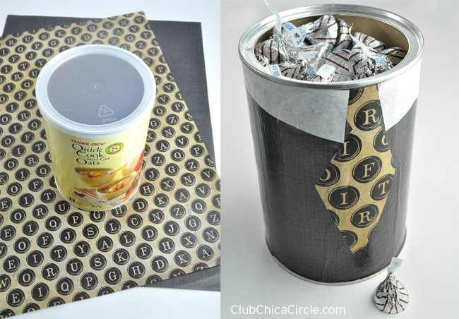 Upcycled Father's Day Candy Jar Craft idea #decoartprojects