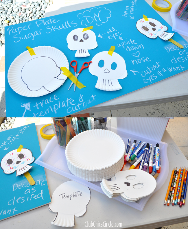 How to make your own Paper Plate Sugar Skulls