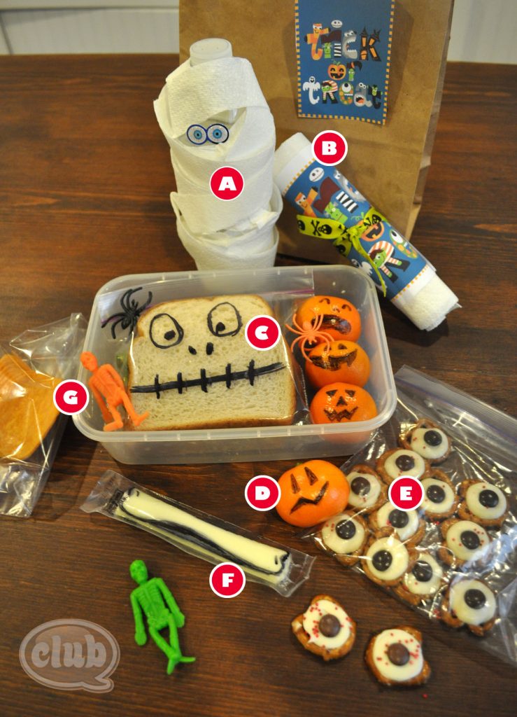 Simple Spooky Lunches with Printables
