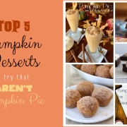 5 Pumpkin Dessert Recipes to try that aren't Pumpkin Pie