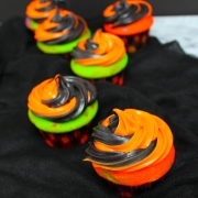 Colorful Halloween Cupcakes