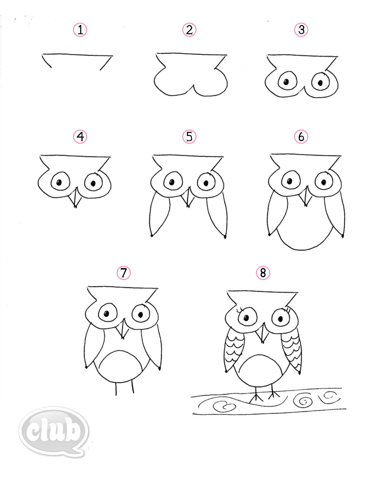 Owl Obsession Series – How to Doodle an Owl