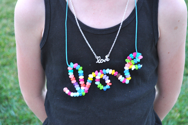 Perler deals bead necklace