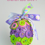 Button Easy Easter Egg Craft idea for kids