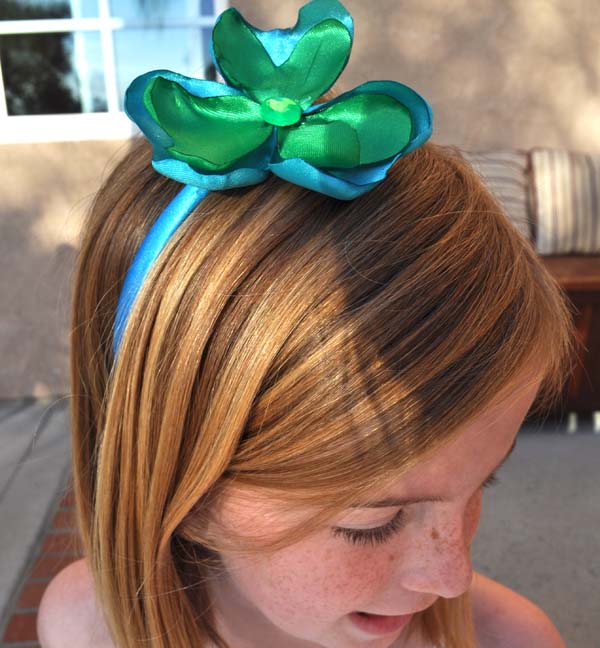 Satin Shamrock Headbands DIY  Club Chica Circle - where crafty is  contagious