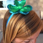 clover headband.green