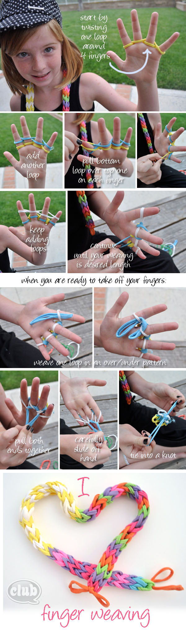 Upycling: Finger Weaving with DIY Tshirt Loops