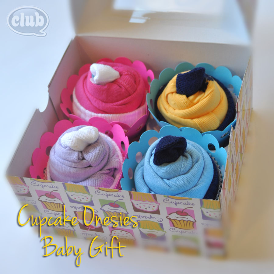 Onesie cupcakes store for baby shower