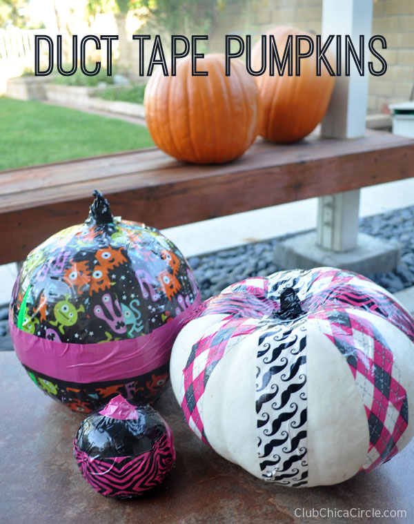 Duct Tape Decorated Pumpkins  Club Chica Circle - where crafty is  contagious