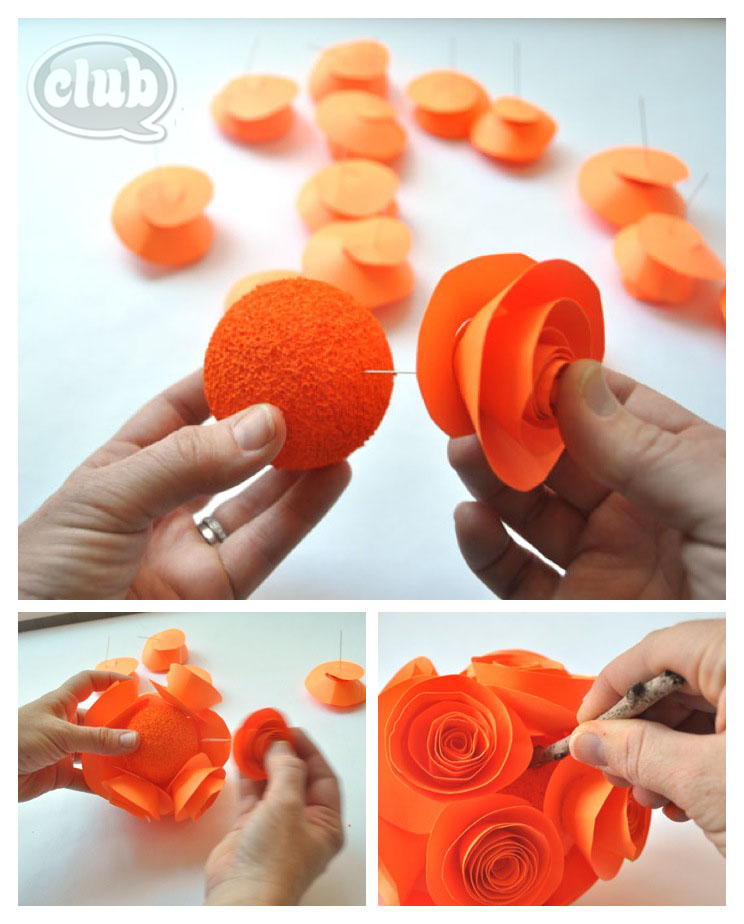 Pretty Paper Flower DIY  Club Chica Circle - where crafty is