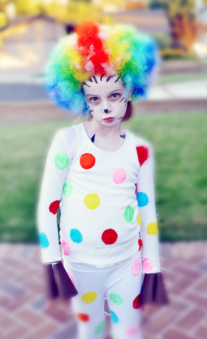 It s a Polka dot Circus Afro Club Chica Circle where crafty