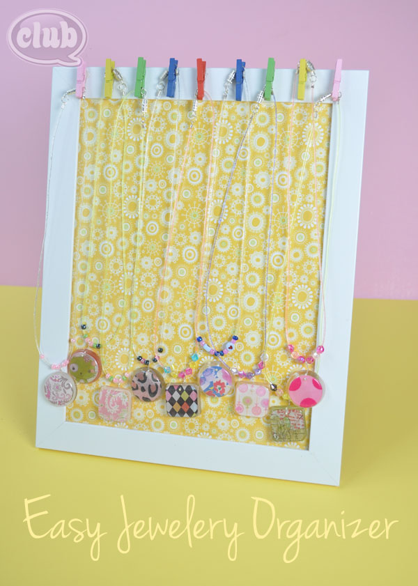 Easy Tween Jewelry Organizer DIY  Club Chica Circle - where crafty is  contagious