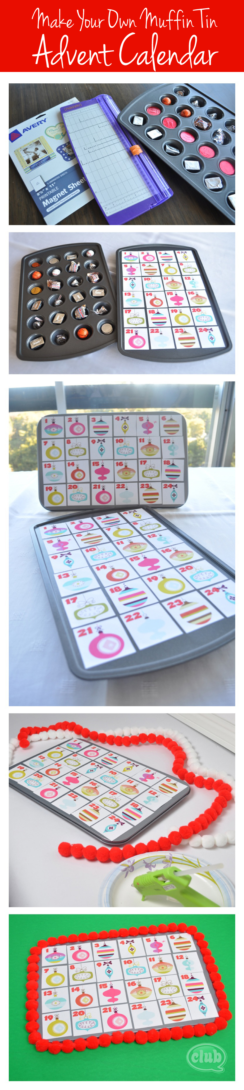 Make Your Own Advent Calendar and FREE Printable Club Chica Circle