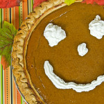 happy face pumpkin pie